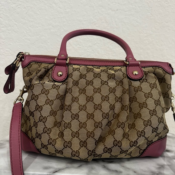 Gucci 2 way canvas Sukey Tote - Picture 12 of 16